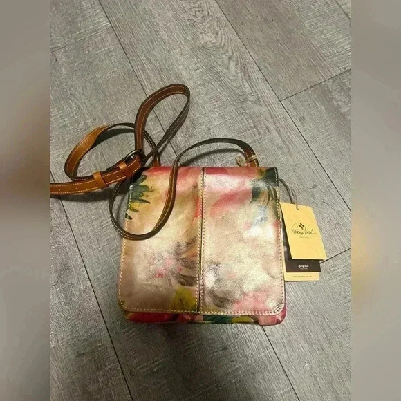 Patricia Nash Granada Leather Crossbody Bag In Spring Multi New W/Tag $1… - Picture 1 of 6